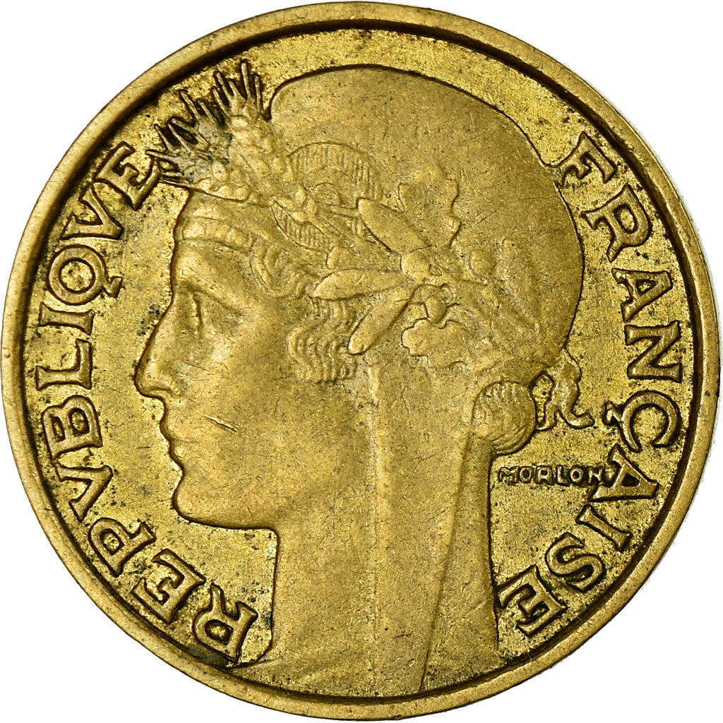 Moneta, Francja, Morlon, 50 Centimes, 1932, Paris, VF(30-35), Aluminium-Brąz