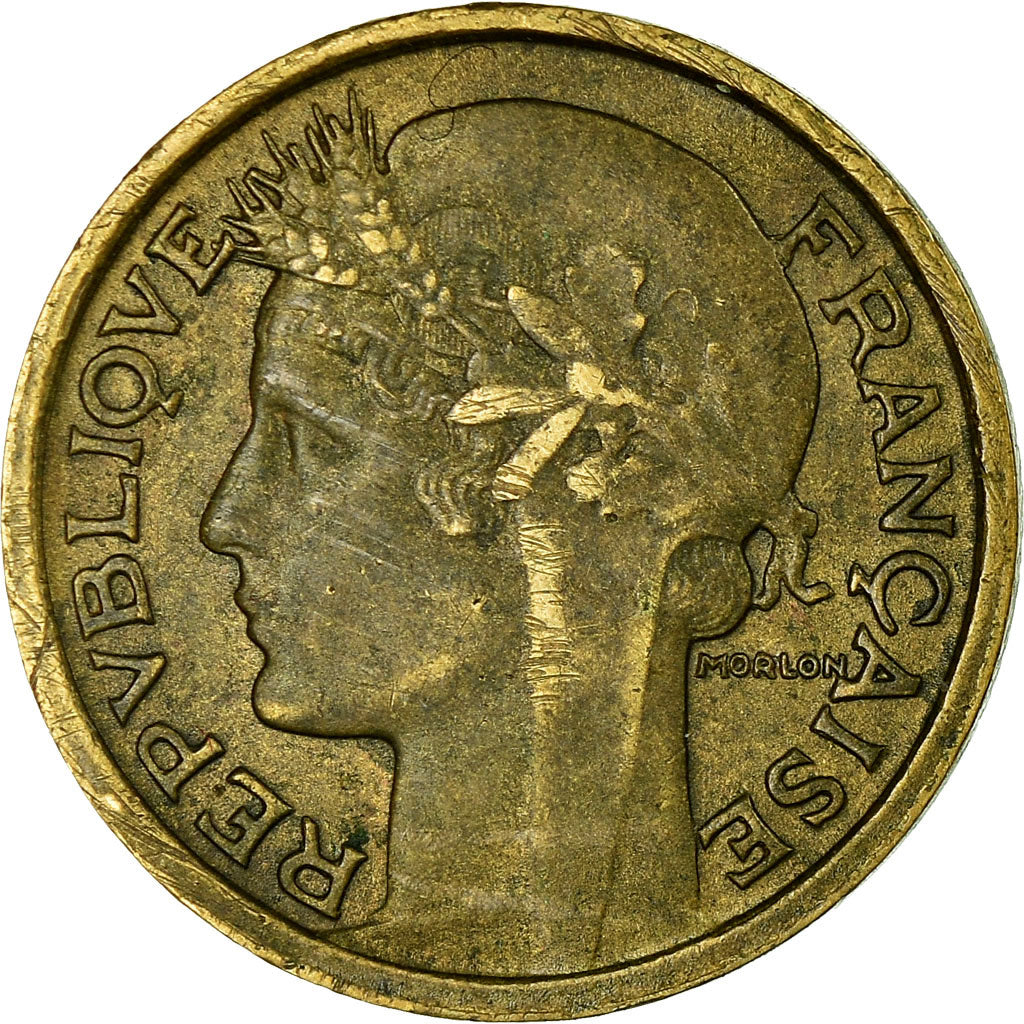 Moneta, Francja, Morlon, 50 Centimes, 1939, Paris, VF(30-35), Aluminium-Brąz