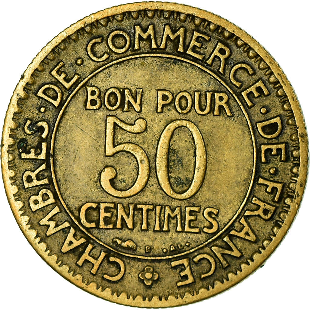 Moneta, Francja, Chambre de commerce, 50 Centimes, 1923, Paris, VF(30-35)
