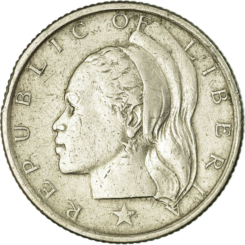 Coin, Liberia, 25 Cents, 1966, EF(40-45), Copper-nickel, KM:16a.1