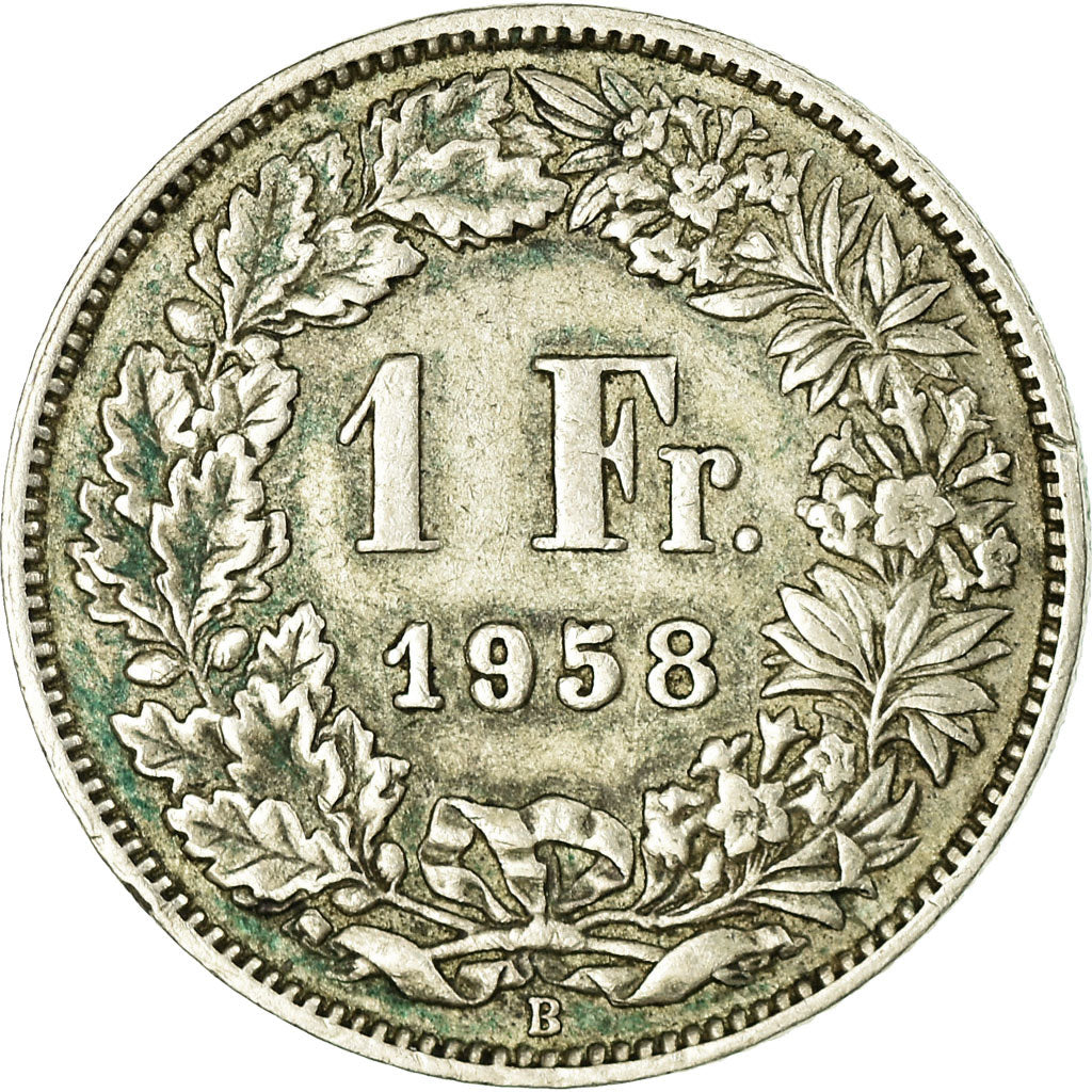 Coin, Switzerland, Franc, 1968, Bern, VF(30-35), Silver, KM:24
