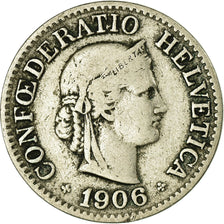 Moneta, Svizzera, 10 Rappen, 1906, Bern, MB+, Rame-nichel, KM:27