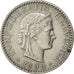 Svizzera, 20 Rappen, 1899, Bern, BB+, Nichel, KM:29
