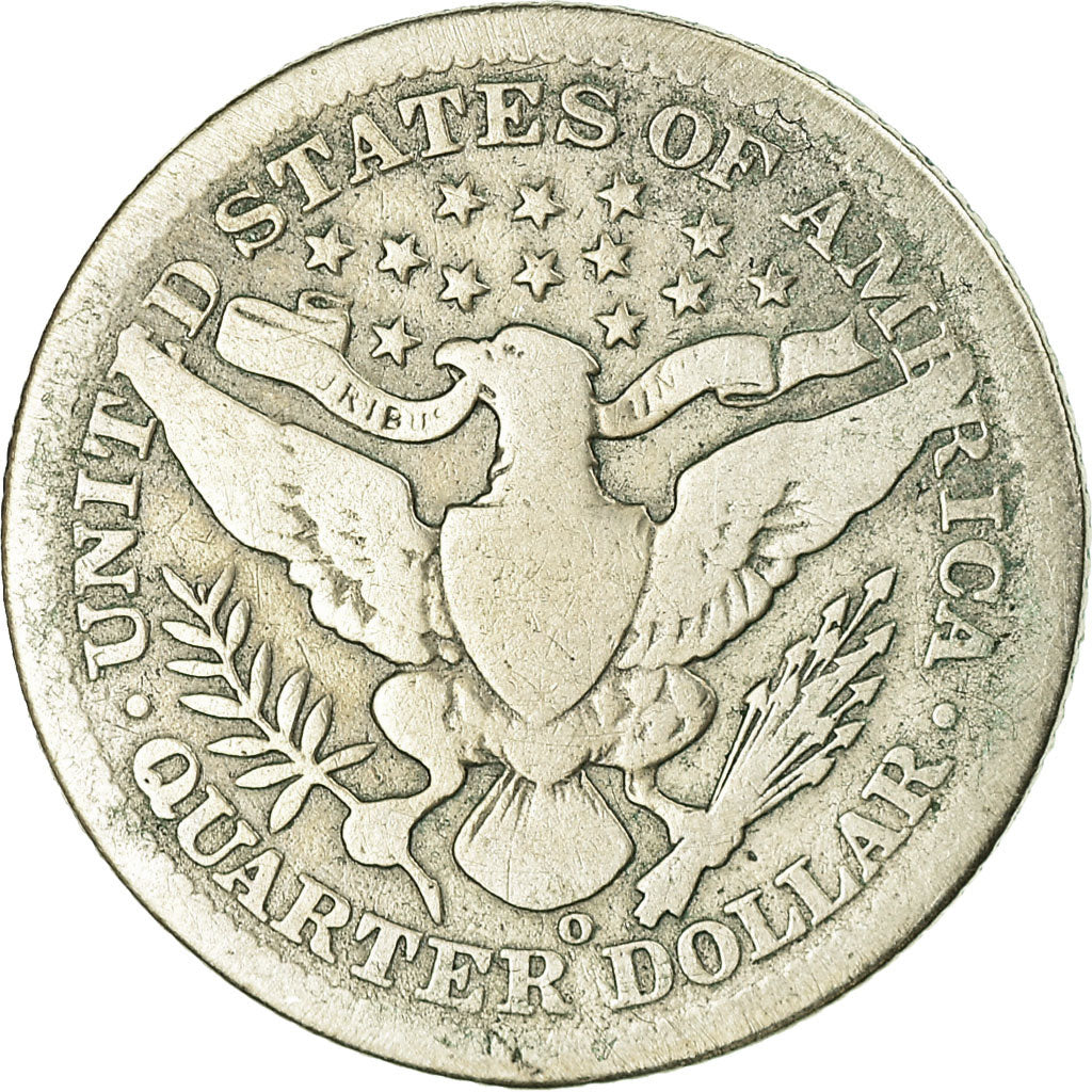 Coin, United States, Barber Quarter, Quarter, 1904, U.S. Mint, New Orleans