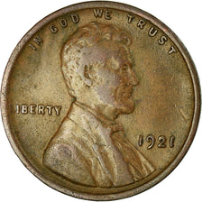 Coin, United States, Lincoln Cent, Cent, 1921, U.S. Mint, Philadelphia