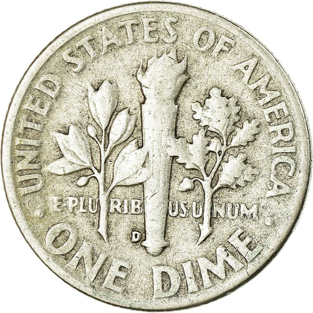 Moneta, Stati Uniti, Roosevelt Dime, Dime, 1951, U.S. Mint, Denver, MB+