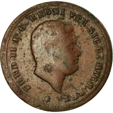 Coin, ITALIAN STATES, NAPLES, Ferdinando II, Tornese, 1858, VF(30-35), Copper