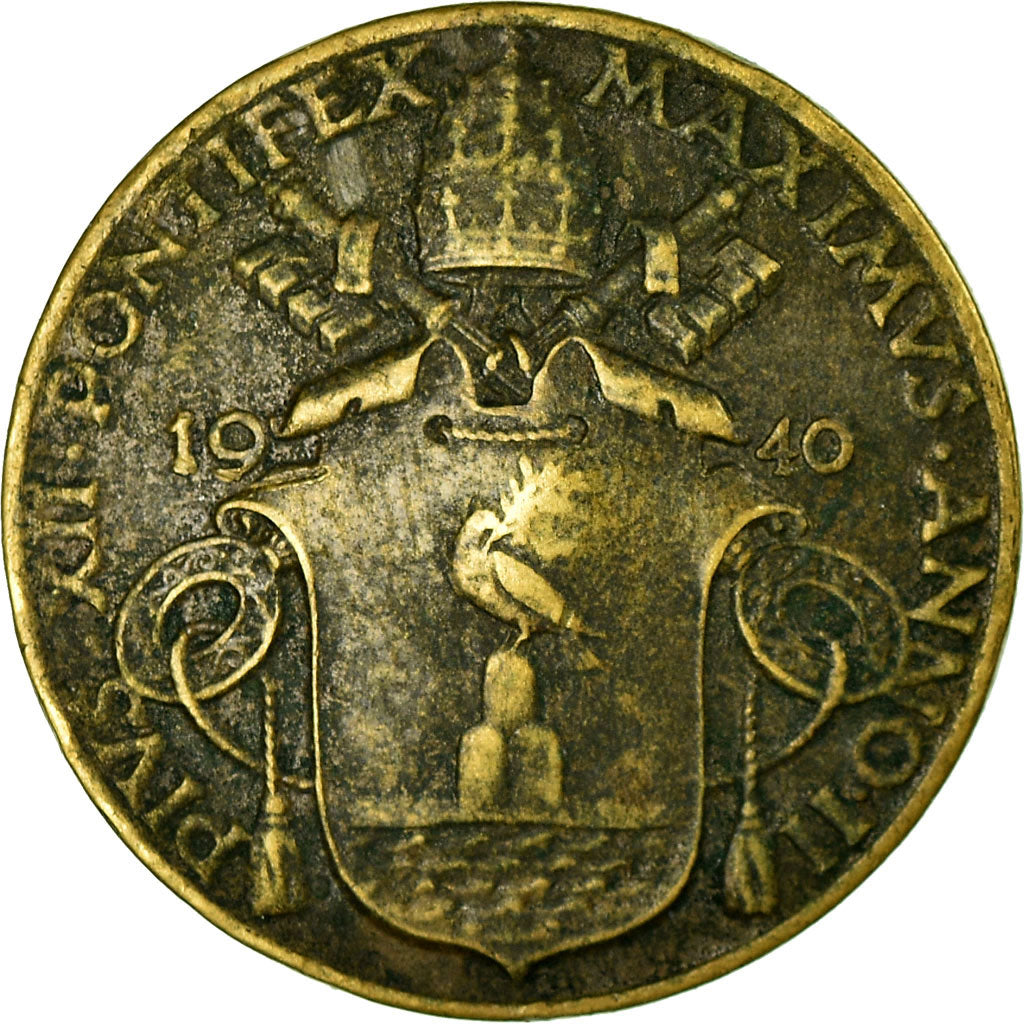 Coin, VATICAN CITY, Pius XII, 5 Centesimi, 1940, Roma, VF(30-35)