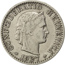 SWITZERLAND, 20 Rappen, 1927, Bern, KM #Pn48, VF(30-35), Nickel, 4.02