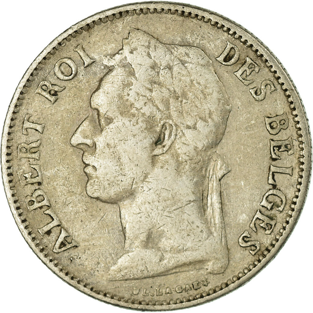 Coin, Belgian Congo, 50 Centimes, 1929, VF(30-35), Copper-nickel, KM:22