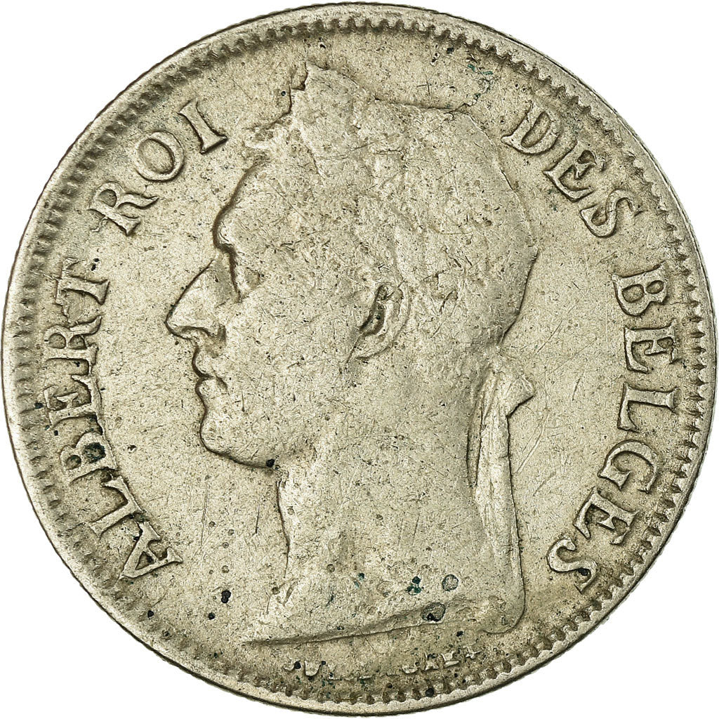 Moneta, Congo belga, 50 Centimes, 1925, BB, Rame-nichel, KM:22