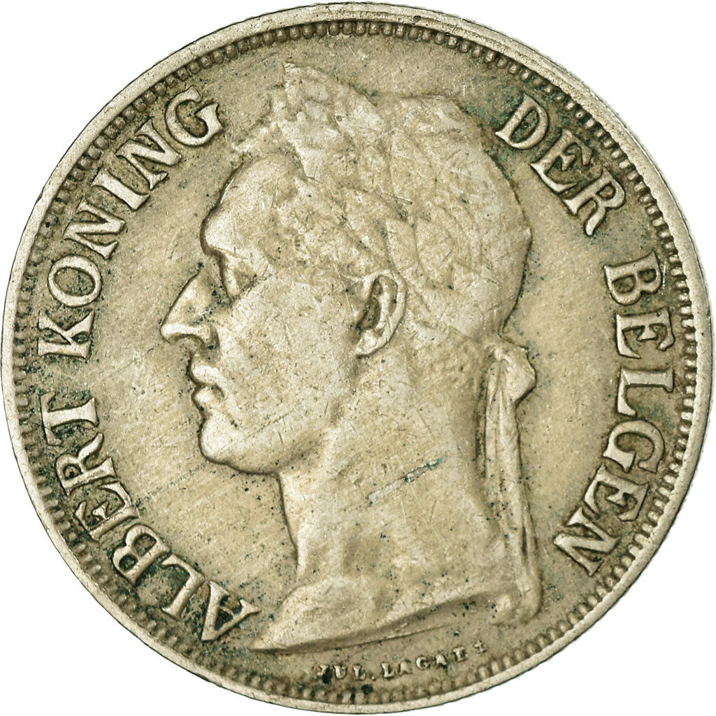 Coin, Belgian Congo, Franc, 1926, EF(40-45), Copper-nickel, KM:21