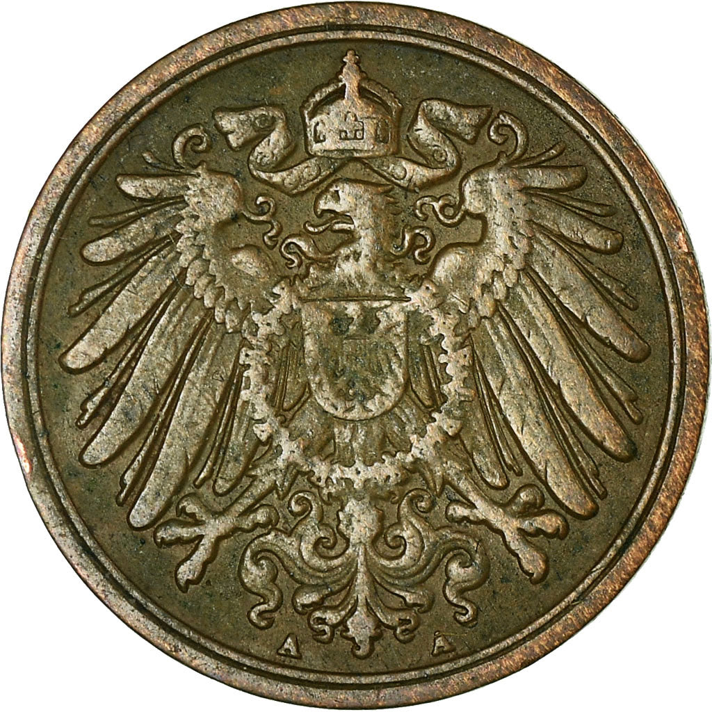 Coin, GERMANY - EMPIRE, Wilhelm II, Pfennig, 1895, Berlin, EF(40-45), Copper