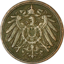 Coin, GERMANY - EMPIRE, Wilhelm II, Pfennig, 1895, Berlin, EF(40-45), Copper