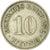 Moneta, NIEMCY - IMPERIUM, Wilhelm II, 10 Pfennig, 1912, Karlsruhe, EF(40-45)