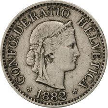 Coin, Switzerland, 10 Rappen, 1882, Bern, AU(50-53), Copper-nickel, KM:27