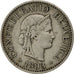 SWITZERLAND, 10 Rappen, 1883, Bern, KM #27, EF(40-45), Copper-Nickel, 19.15,...