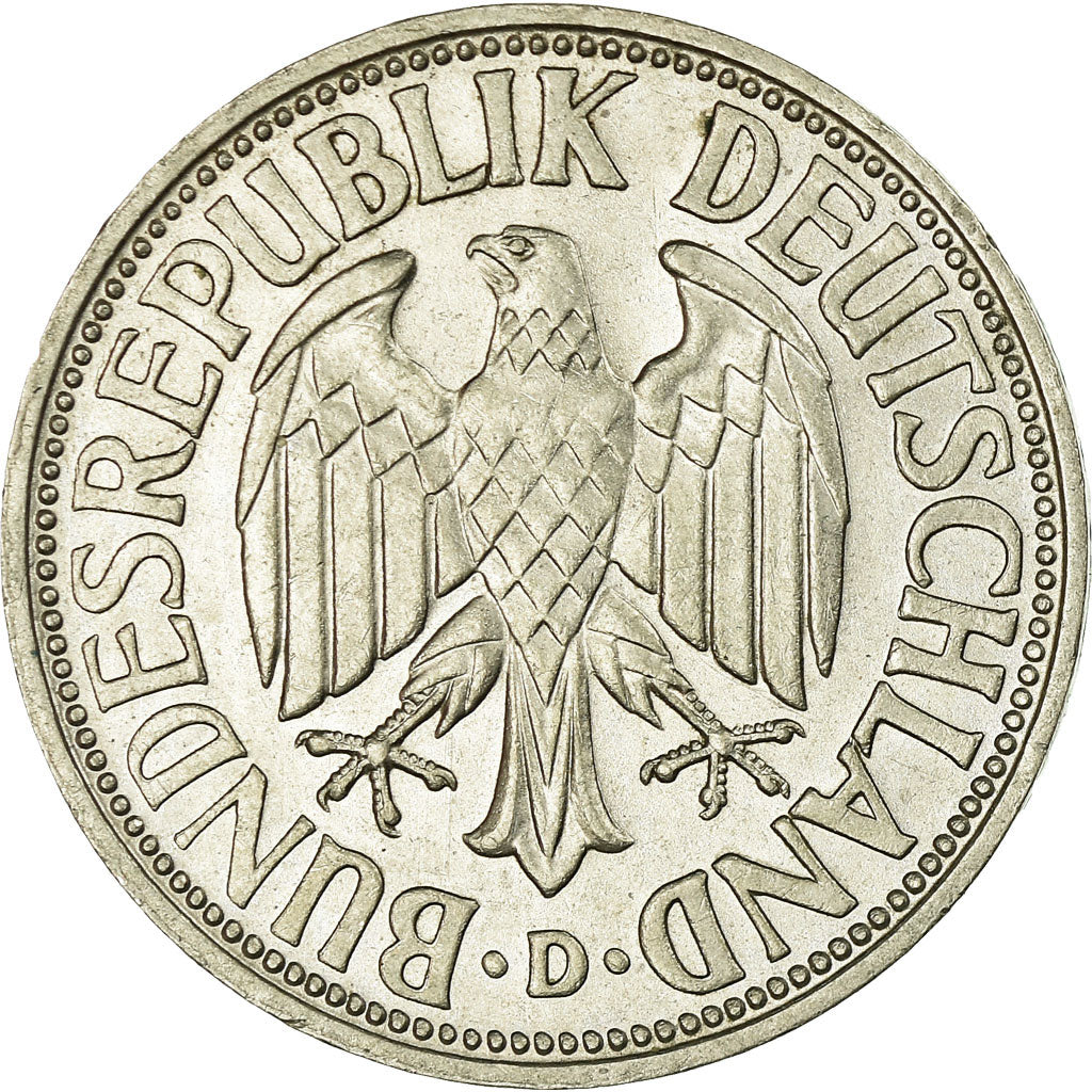 Coin, GERMANY - FEDERAL REPUBLIC, Mark, 1959, Munich, AU(55-58), Copper-nickel