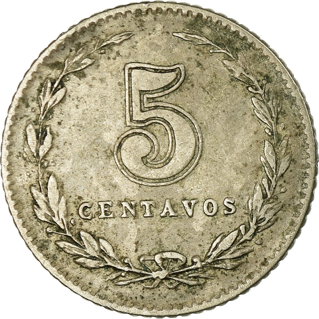 Coin, Argentina, 5 Centavos, 1920, VF(30-35), Copper-nickel, KM:34