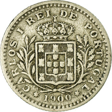 Moeda, Portugal, Carlos I, 50 Reis, 1900, EF(40-45), Cobre-níquel, KM:545