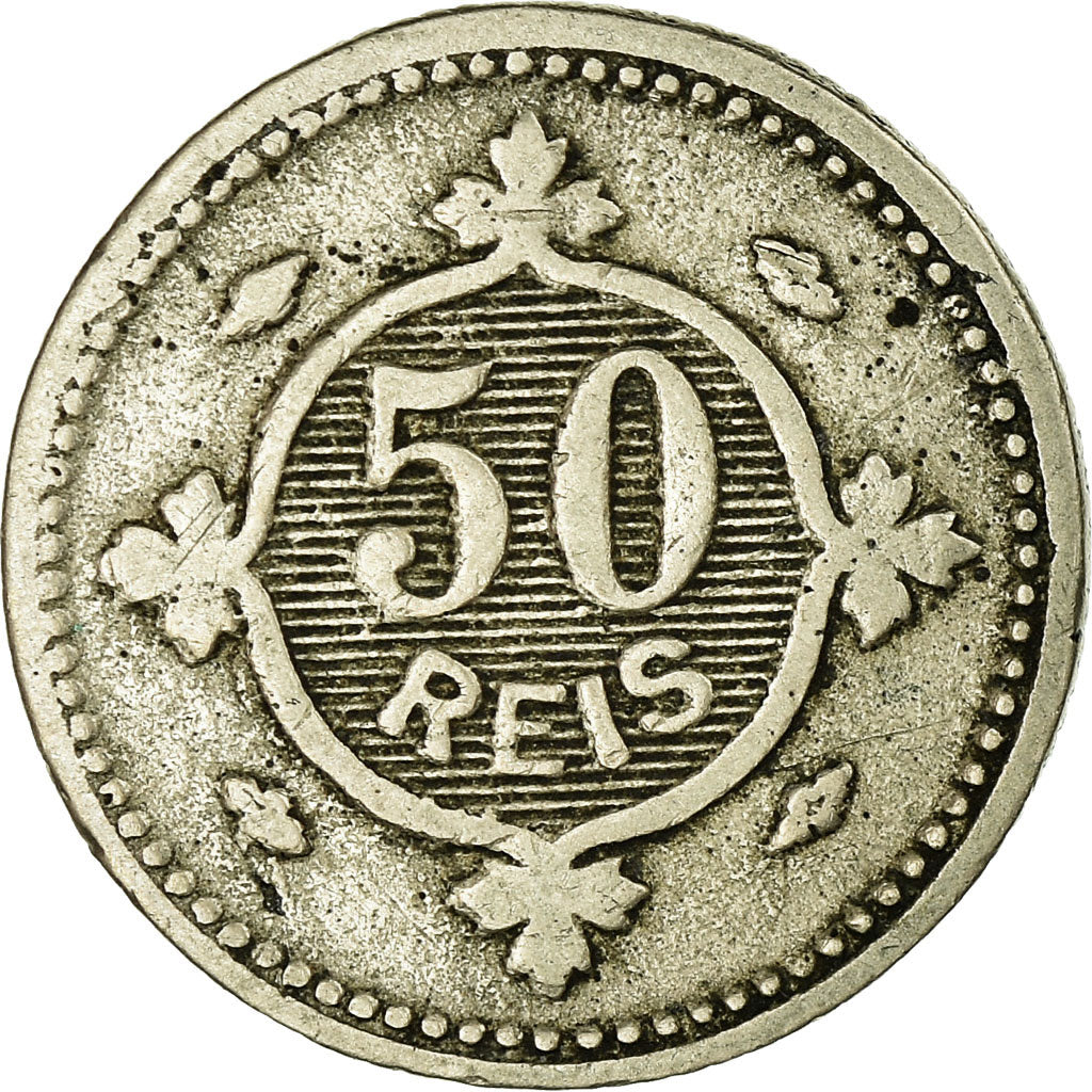 Moeda, Portugal, Carlos I, 50 Reis, 1900, EF(40-45), Cobre-níquel, KM:545