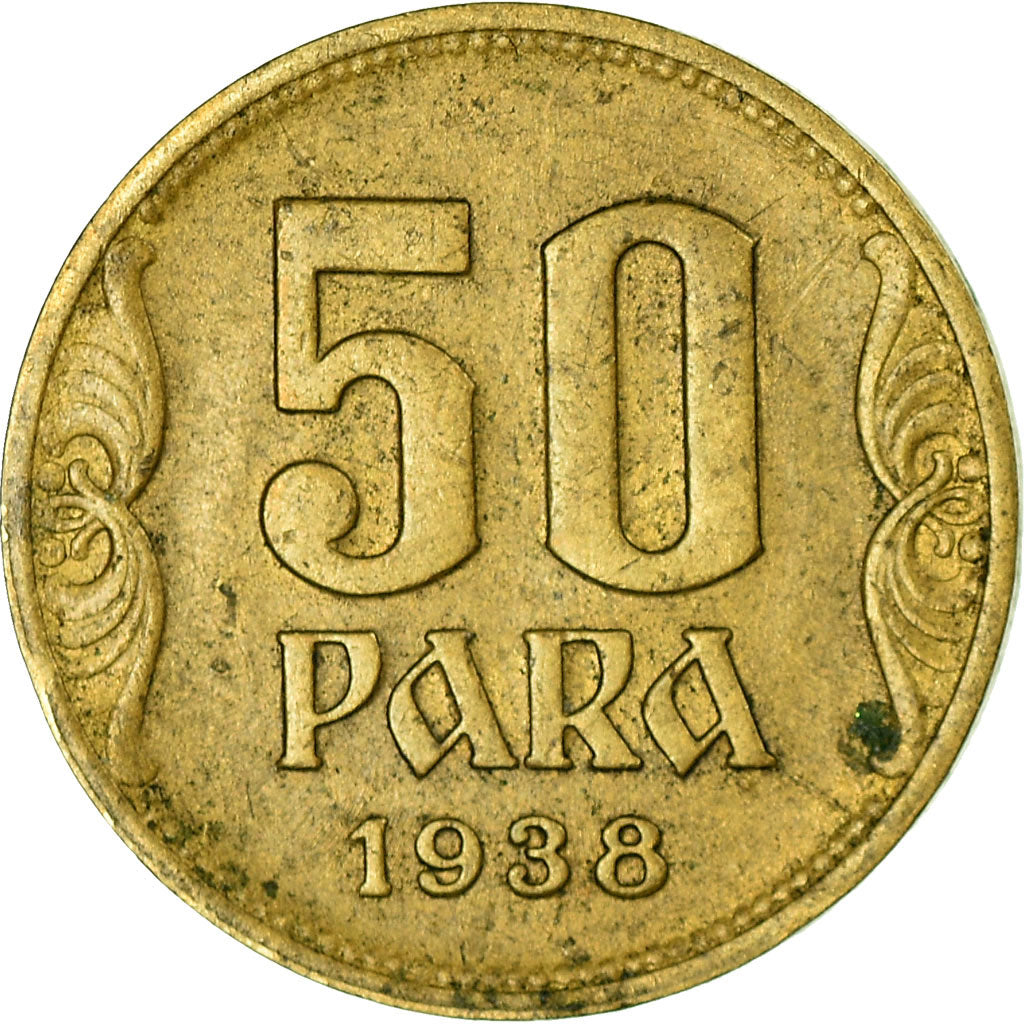 Munten, Joegoslaviëe, Petar II, 50 Para, 1938, FR+, Aluminum-Bronze, KM:18