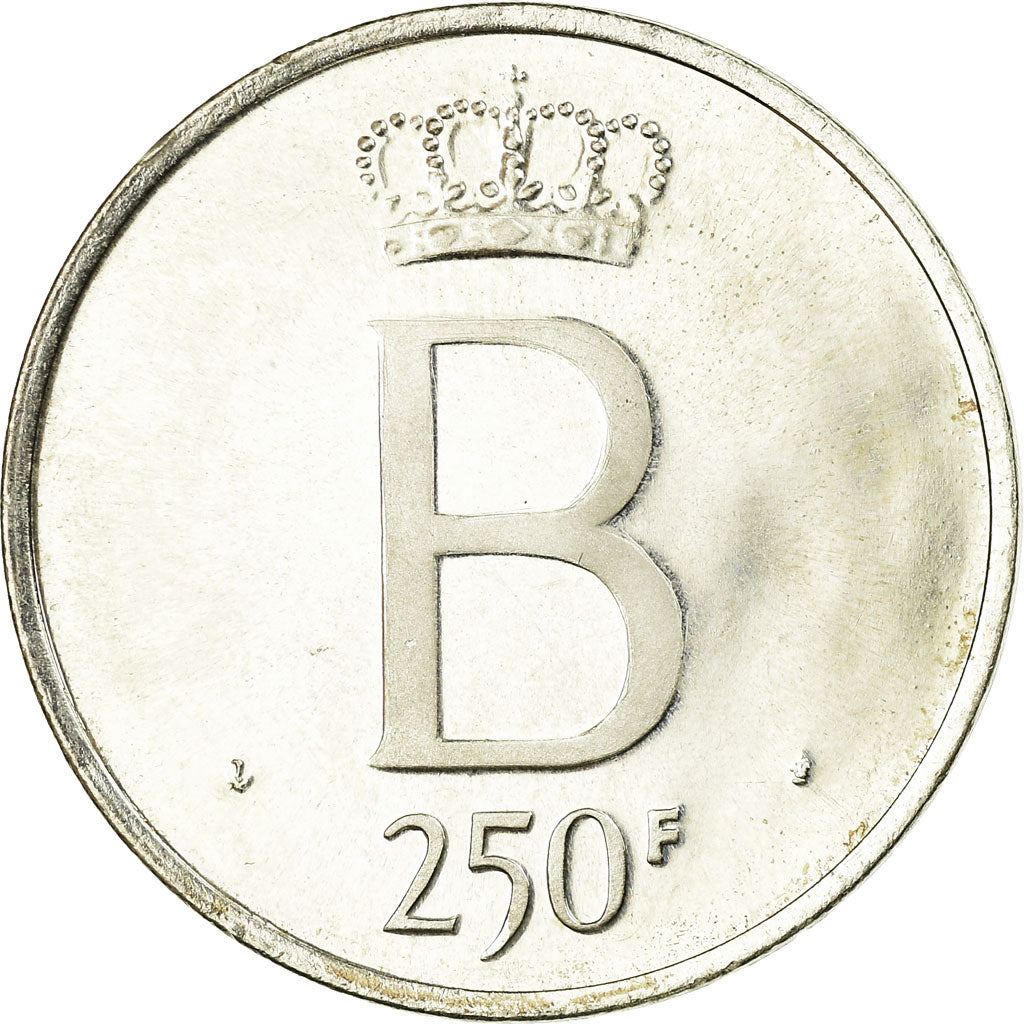 Coin, Belgium, 250 Francs, 250 Frank, 1976, Brussels, Prooflike, AU(55-58)