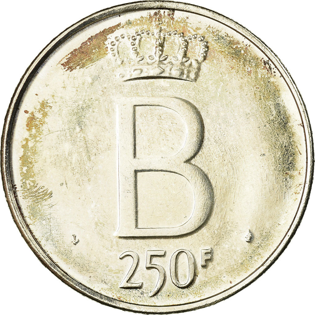 Coin, Belgium, 250 Francs, 250 Frank, 1976, Brussels, AU(55-58), Silver