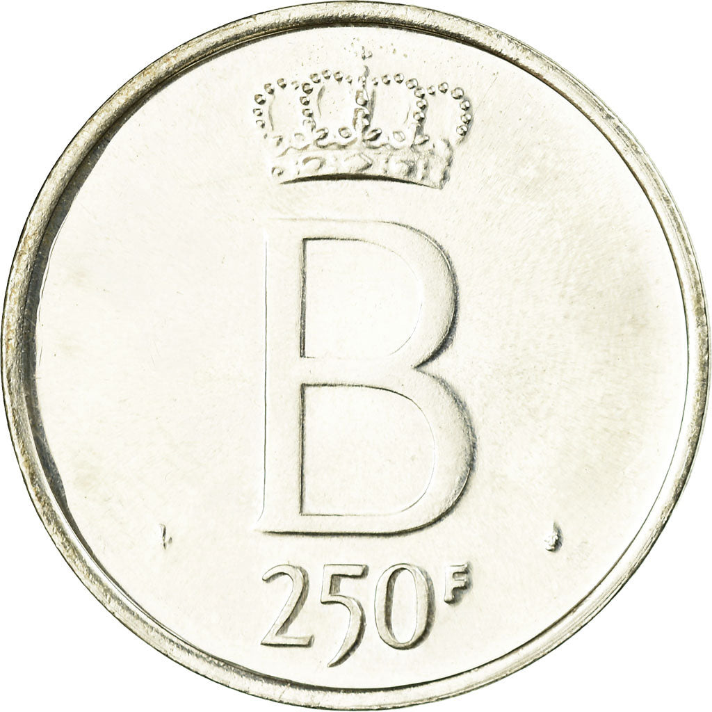 Coin, Belgium, 250 Francs, 250 Frank, 1976, Brussels, Prooflike, AU(55-58)