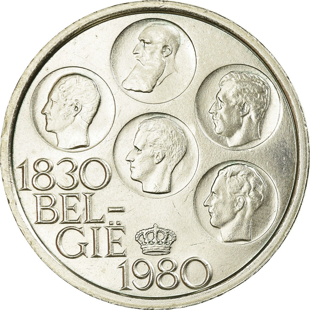 Coin, Belgium, 500 Francs, 500 Frank, 1980, Brussels, MS(60-62), Silver Clad