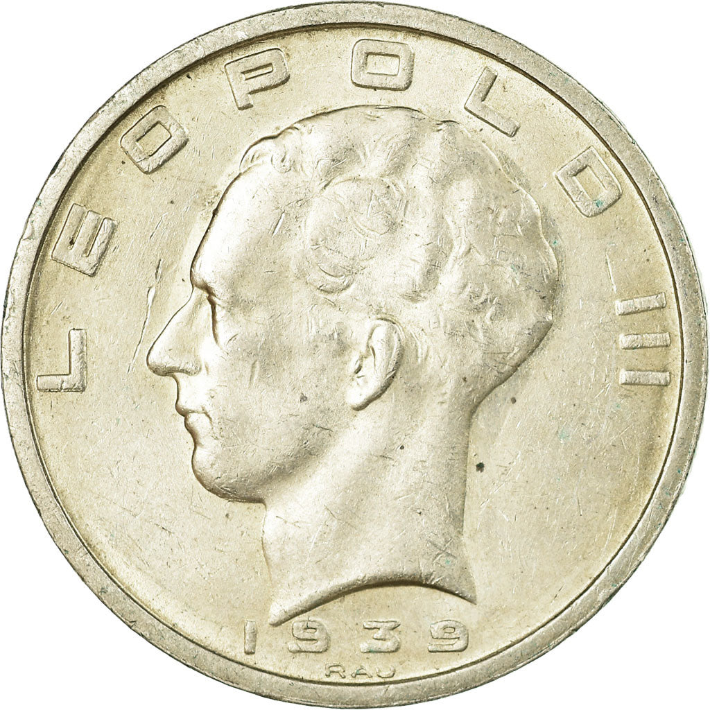 Coin, Belgium, 50 Francs, 50 Frank, 1939, AU(55-58), Silver, KM:121