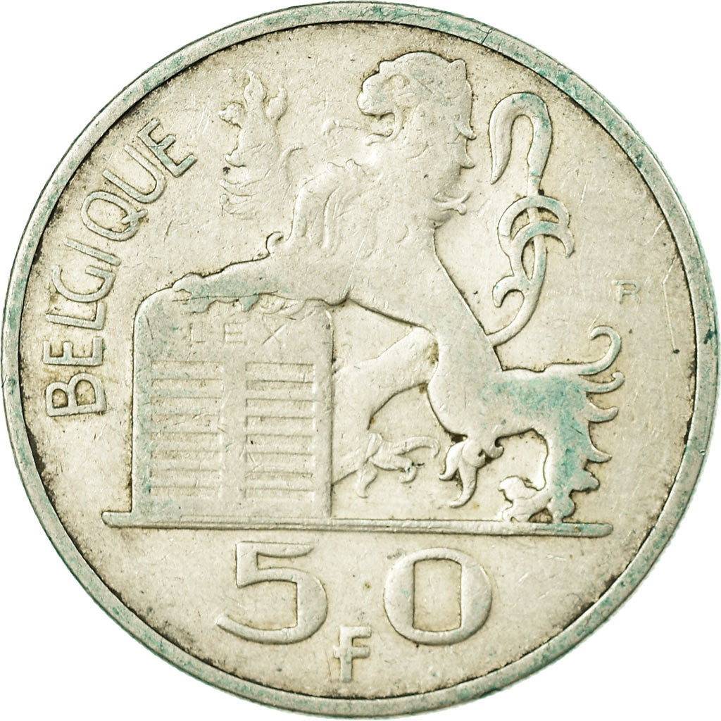 Monnaie, Belgique, 50 Francs, 50 Frank, 1948, TTB, Argent, KM:136.1