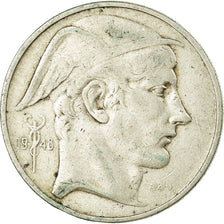 Coin, Belgium, 50 Francs, 50 Frank, 1948, EF(40-45), Silver, KM:136.1