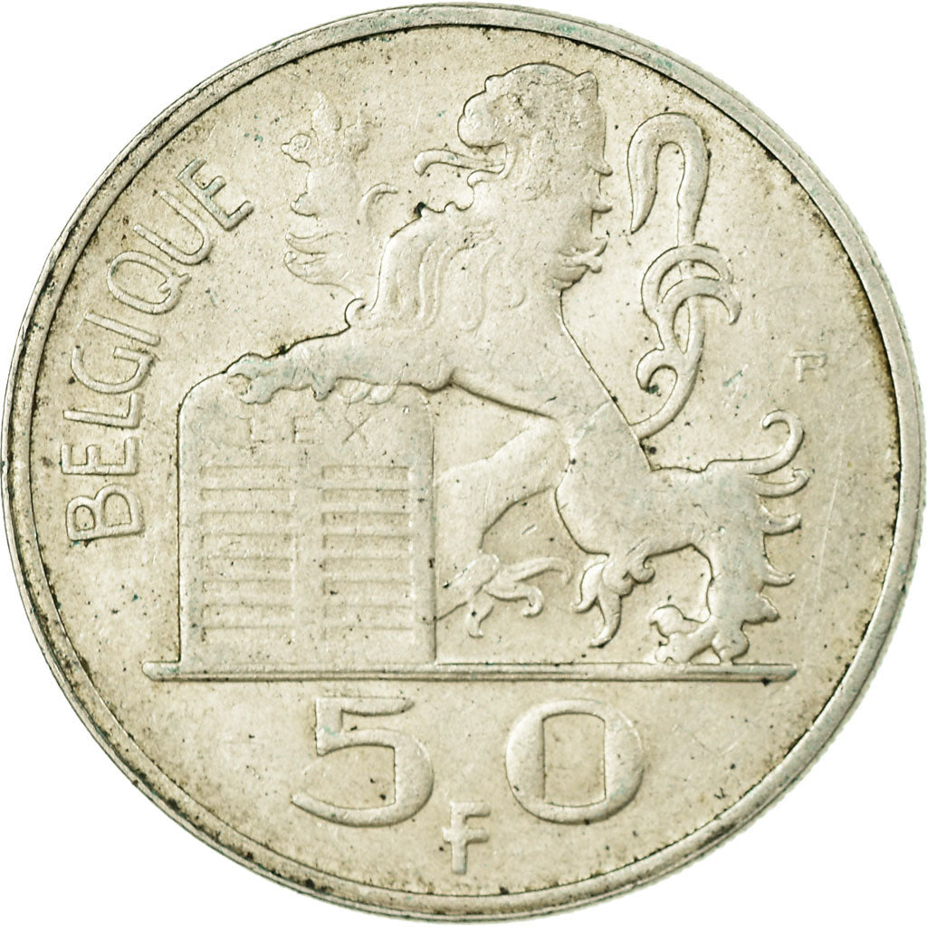 Monnaie, Belgique, 50 Francs, 50 Frank, 1948, TB+, Argent, KM:136.1