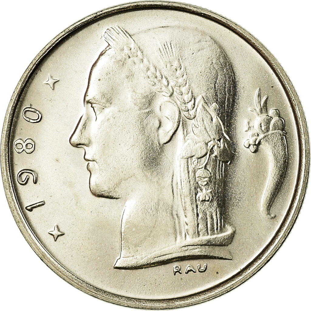 Monnaie, Belgique, Franc, 1980, SPL, Copper-nickel, KM:142.1