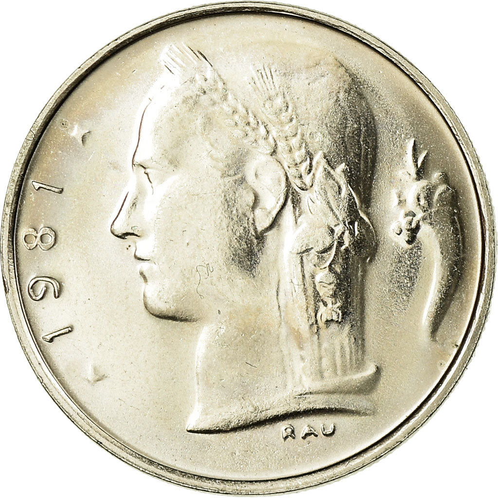 Coin, Belgium, Franc, 1981, MS(63), Copper-nickel, KM:143.1