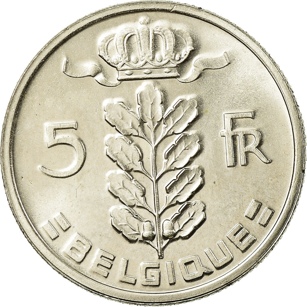 Coin, Belgium, 5 Francs, 5 Frank, 1979, MS(63), Copper-nickel, KM:134.1