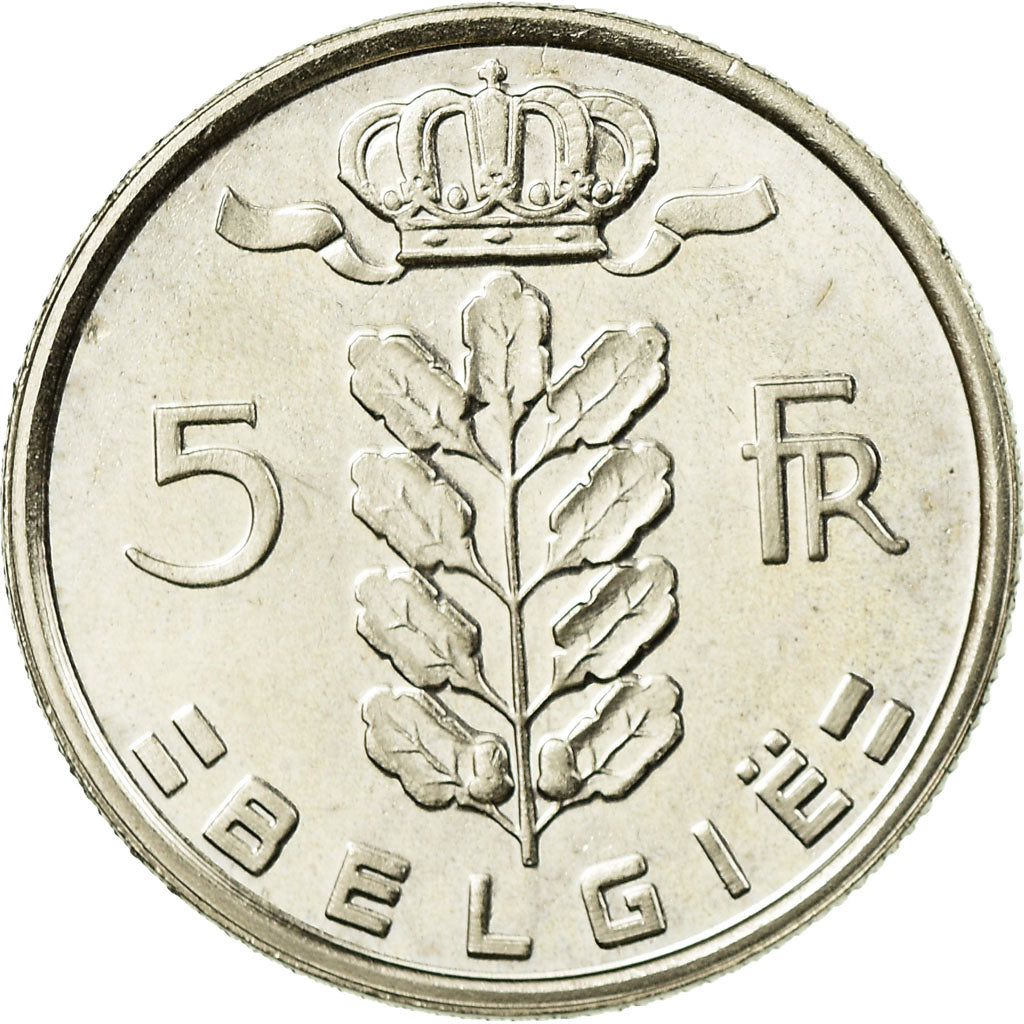 Coin, Belgium, 5 Francs, 5 Frank, 1979, MS(63), Copper-nickel, KM:135.1