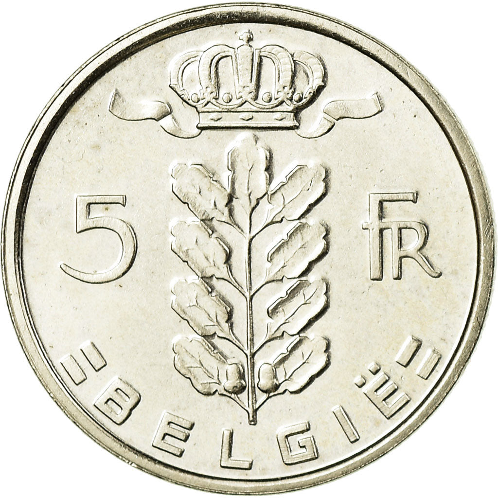 Coin, Belgium, 5 Francs, 5 Frank, 1978, MS(63), Copper-nickel, KM:135.1