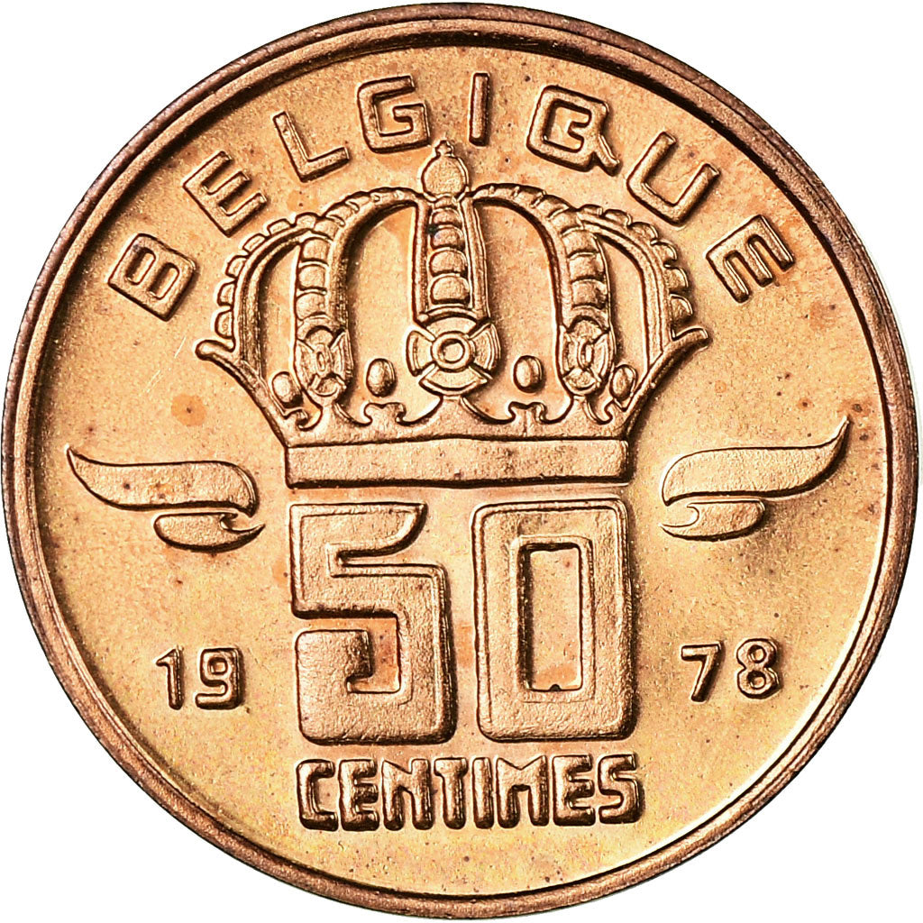 Coin, Belgium, Baudouin I, 50 Centimes, 1978, MS(63), Bronze, KM:148.1