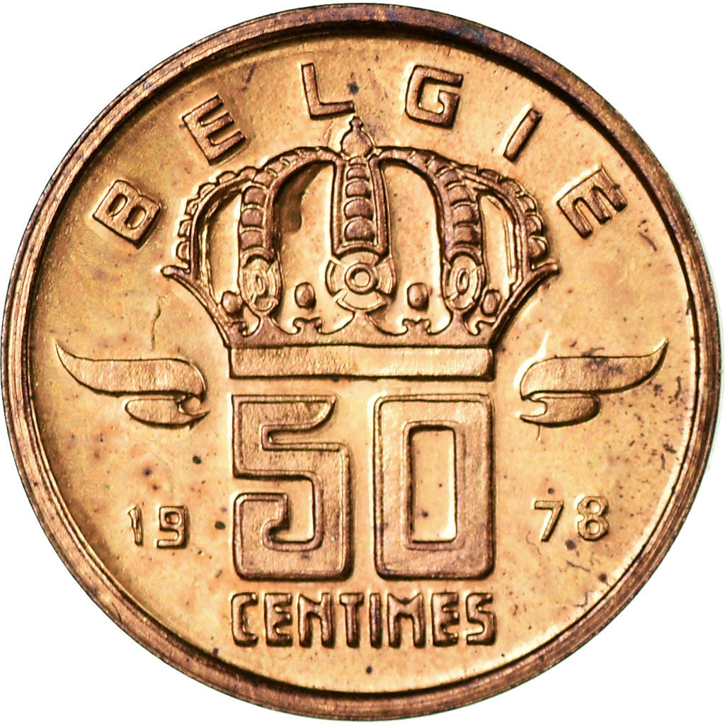 Coin, Belgium, Baudouin I, 50 Centimes, 1978, MS(63), Bronze, KM:149.1