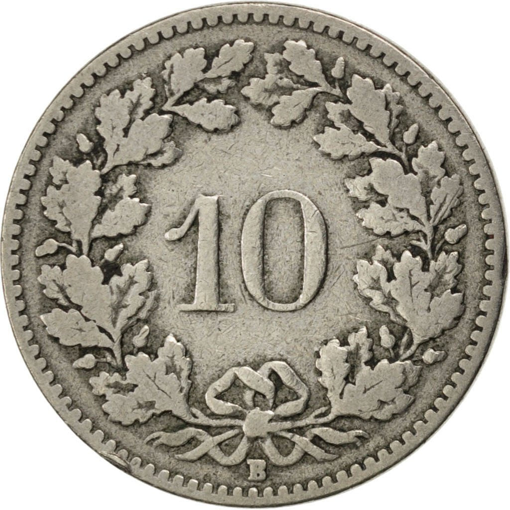 Suisse, Confédération Helvétique, 10 Rappen 1903 B, KM 27