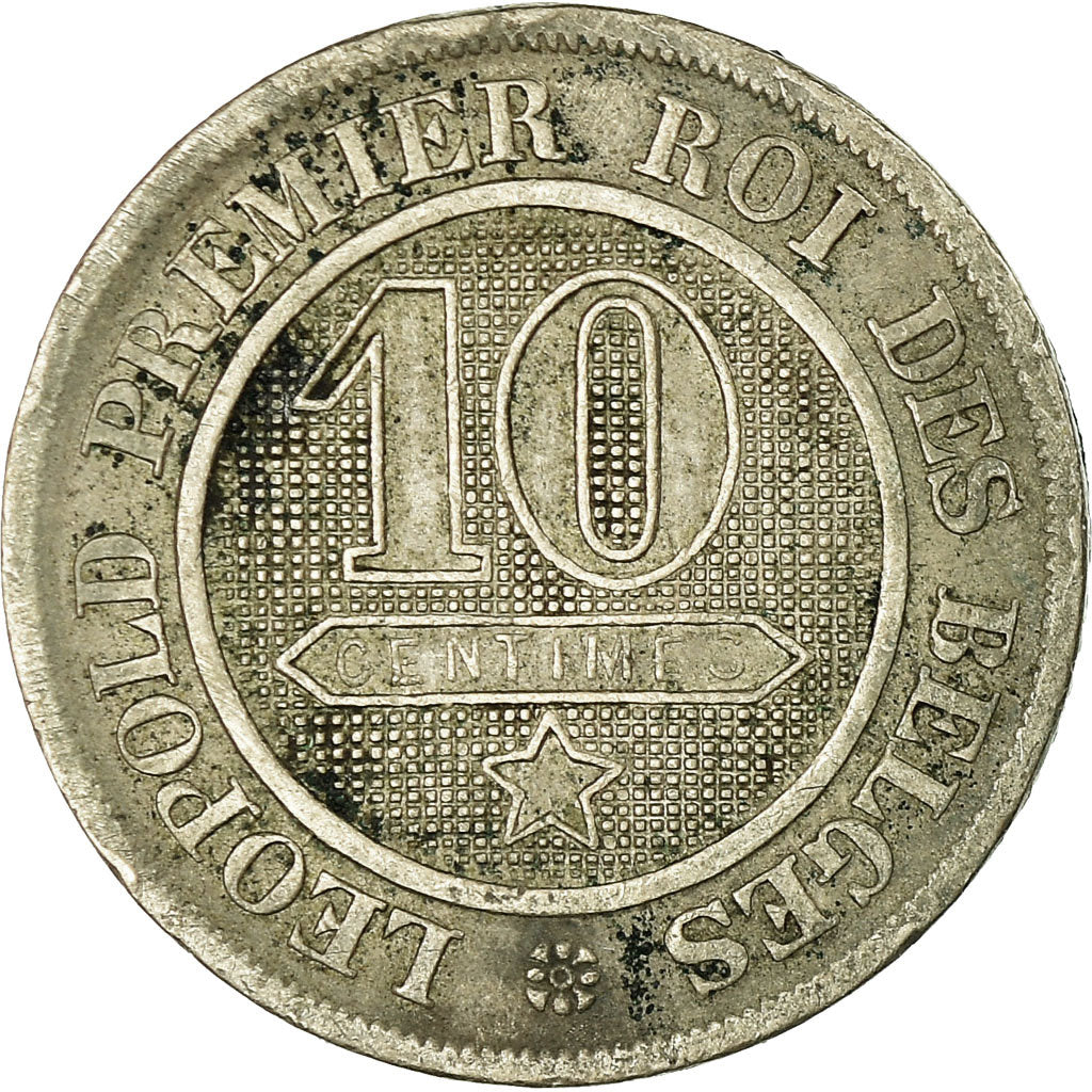 Moneta, Belgia, Leopold I, 10 Centimes, 1862, VF(20-25), Miedź-Nikiel, KM:22
