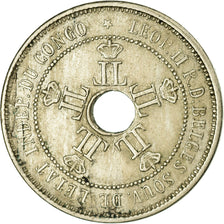 Coin, CONGO FREE STATE, Leopold II, 20 Centimes, 1908, EF(40-45), Copper-nickel