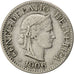 Suisse, Confédération Helvétique, 10 Rappen 1906 B, KM 27