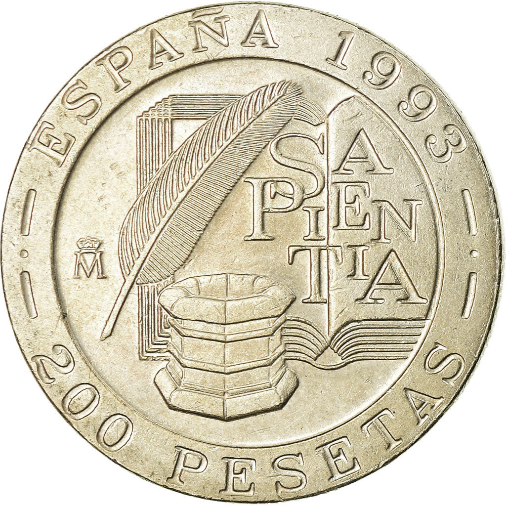 Munten, Spanje, Juan Carlos I, 200 Pesetas, 1993, PR, Copper-nickel, KM:923