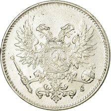 Coin, Finland, Nicholas II, 50 Penniä, 1917, AU(55-58), Silver, KM:20