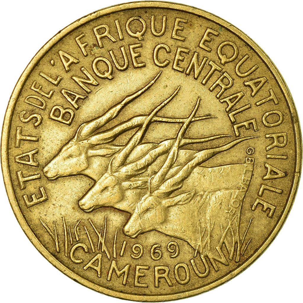 Coin, EQUATORIAL AFRICAN STATES, 10 Francs, 1969, Paris, EF(40-45)