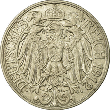 Coin, GERMANY - EMPIRE, Wilhelm II, 25 Pfennig, 1912, Stuttgart, VF(30-35)