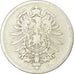 Coin, GERMANY - EMPIRE, Wilhelm I, Mark, 1875, Stuttgart, VF(20-25), Silver
